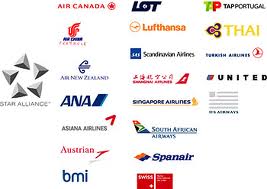 a group of logos of different airlines