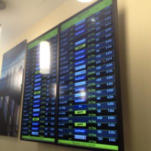 a screens with a schedule on it