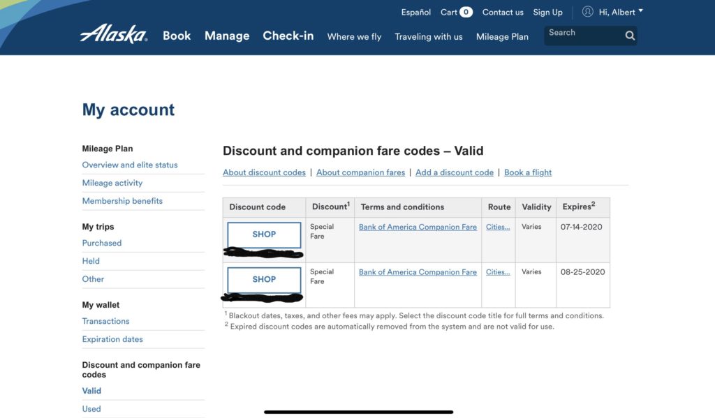 a screenshot of a discount code